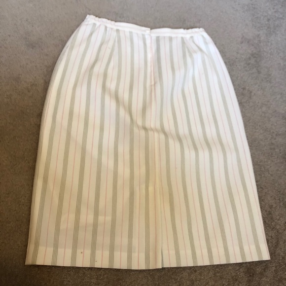 Brian David Boxy Blazer Set Skirt Stripes Formal Long Sleeve Colourful C - Picture 13 of 14